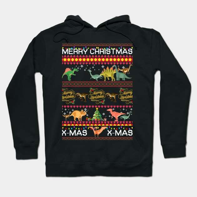 Saurus Christmas T shirt Funny For Cat Lovers Hoodie by TeeAaron